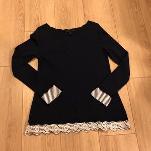 Navy White House Black Market sweater